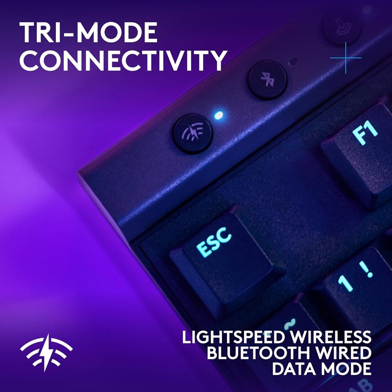 Logitech G515 LIGHTSPEED TKL Wireless Low Profile Mechanical Gaming Keyboard (Tactile Switch) - Black (US Layout) Logitech G515 LIGHTSPEED TKL Wireless Low Profile Mechanical Gaming Keyboard (Tactile Switch) - Black (US Layout)